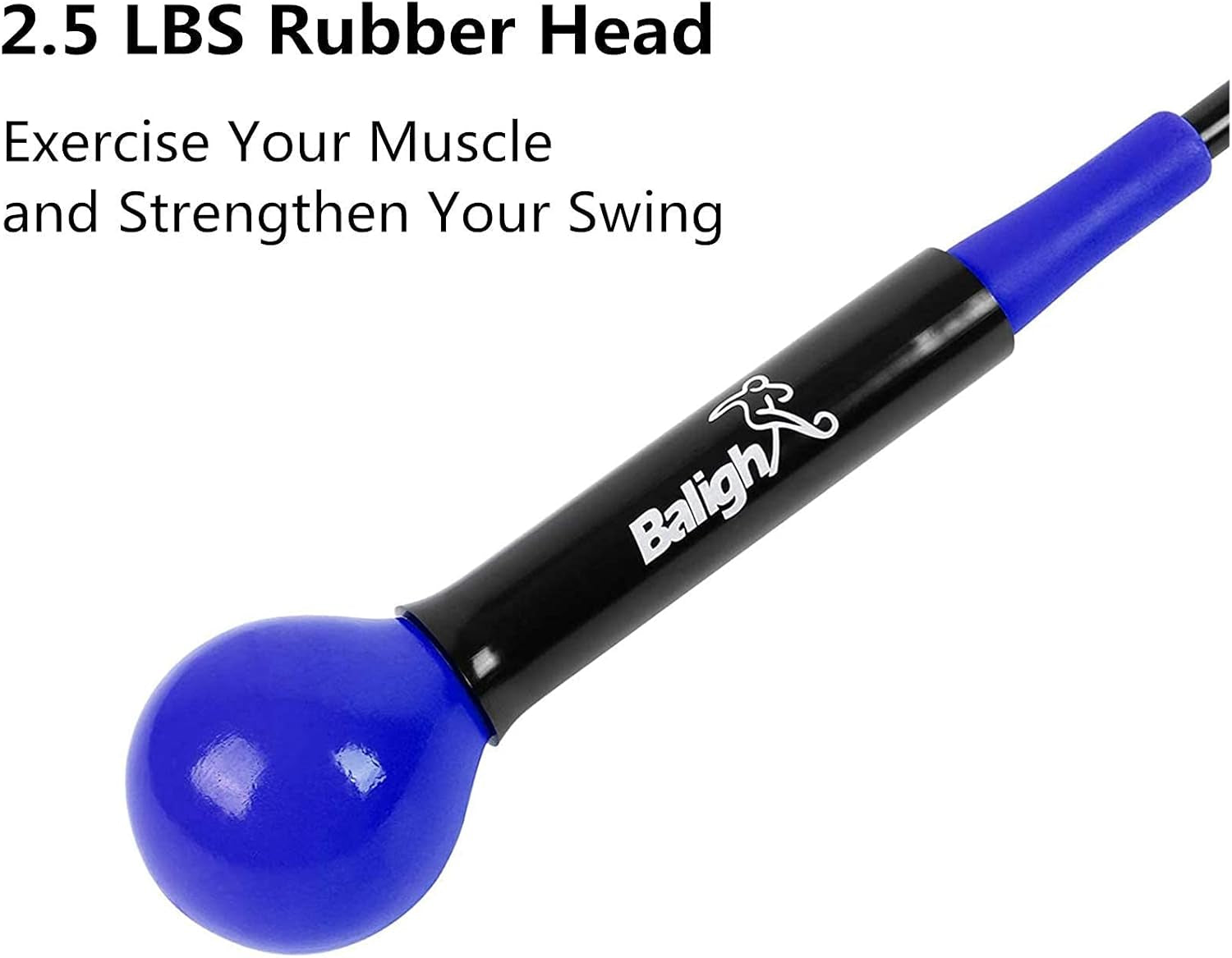 Golf Swing Trainer Aid 48"/40" Warm-Up Stick for Strength Flexibility Tempo Training Golf Practice Aid with Weighted Head Swing Corrector for Men Women